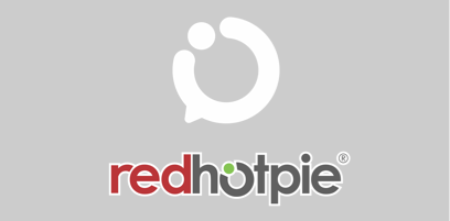 4 white Q and RedHotPie with keyline on no backround